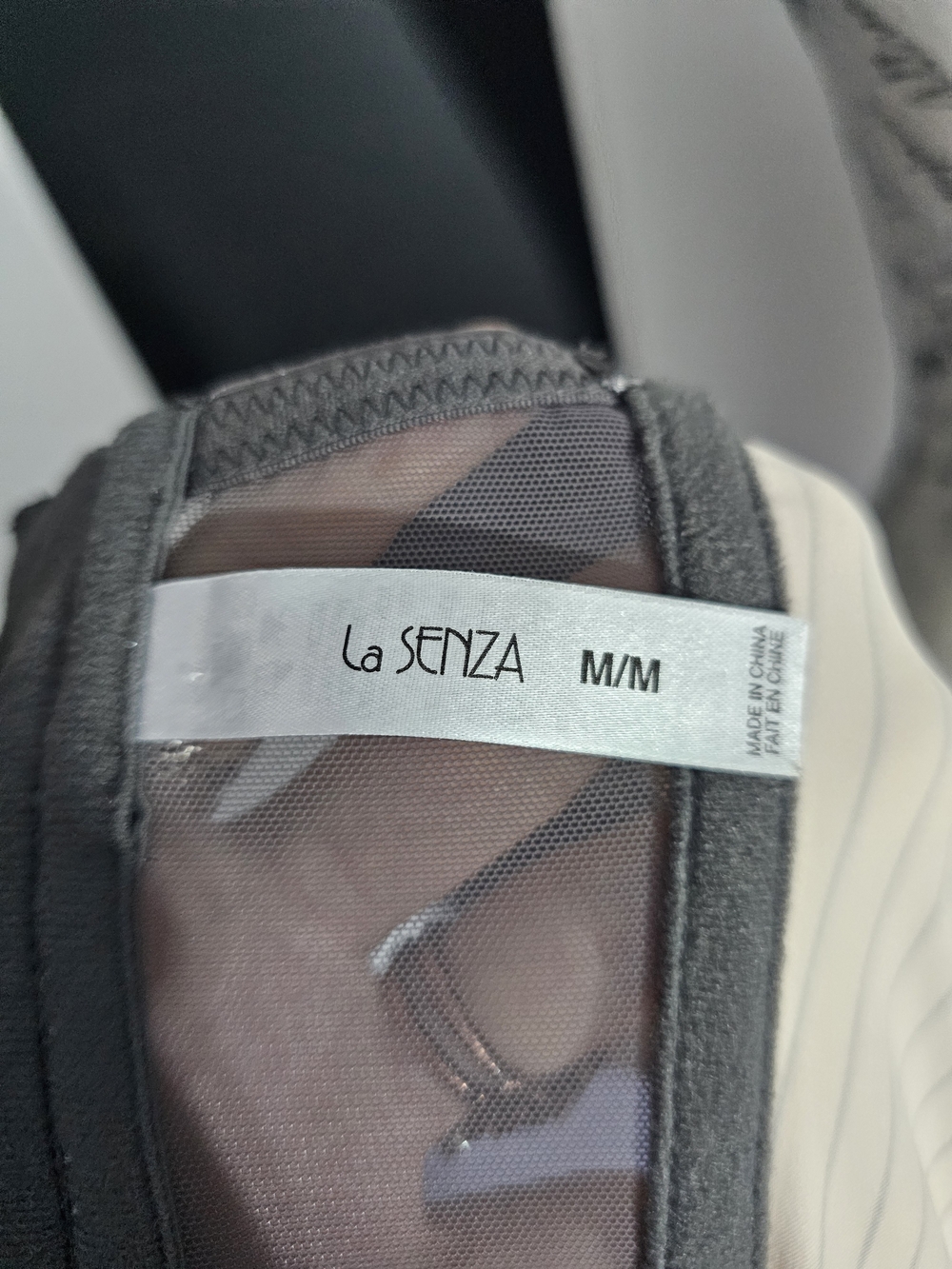 La SENZA Sheer Mesh Bra with Gray Trim - Picture 4 of 4